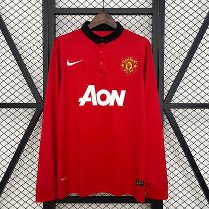 MANCHESTER UNITED RETRO MANGA LARGA 13/14