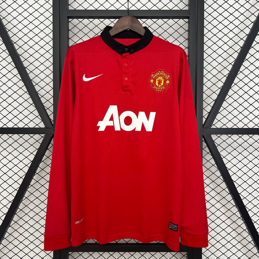 MANCHESTER UNITED RETRO MANGA LARGA 13/14